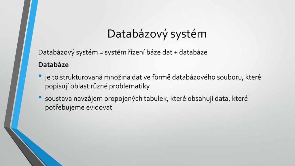 Datab Zov Syst My Datov Modelov N Ppt St Hnout